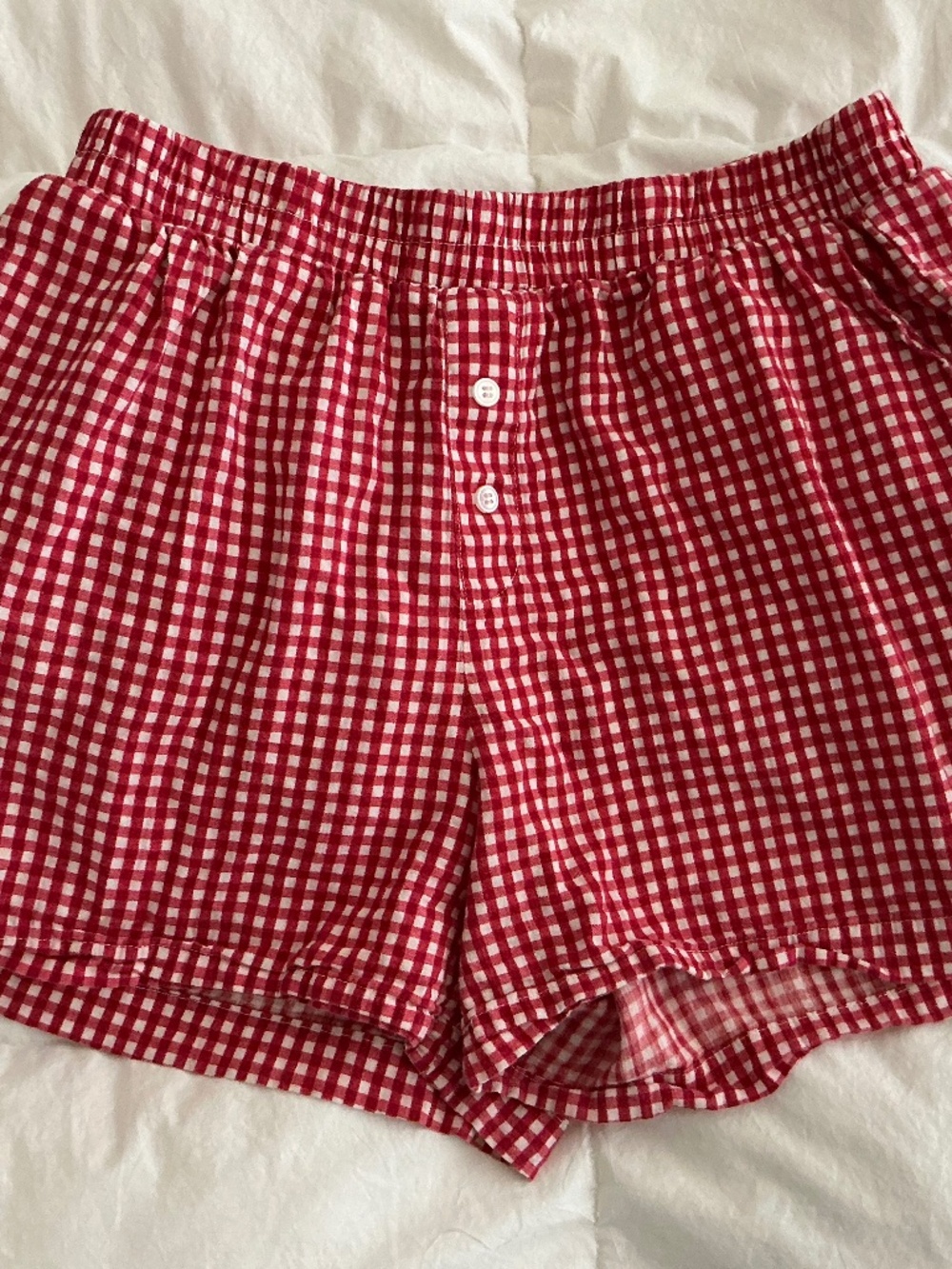 Red Gingham Shorts